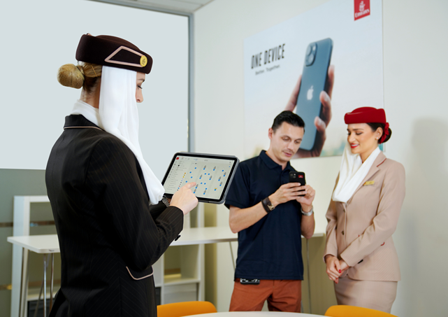 Tablets Emirates Kabinenbesatzung