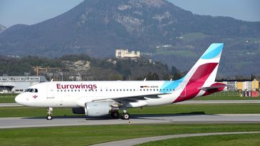 Eurowings Airbus A319 in Salzburg