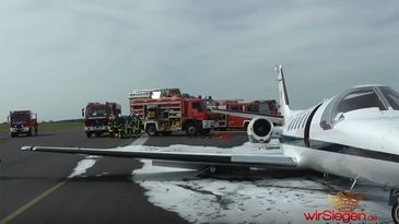 Citation II macht Bruchlandung