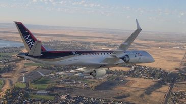 Mitsubishi Regional Jet MRJ over Moses Lake
