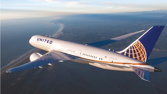 United Airline Boeing 787 Dreamliner