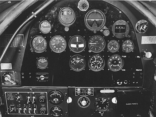 Vultee Bt 13 a Cockpit