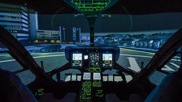 Hubschrauber Simulator Cockpit