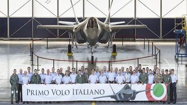 First Flight F-35A Italy