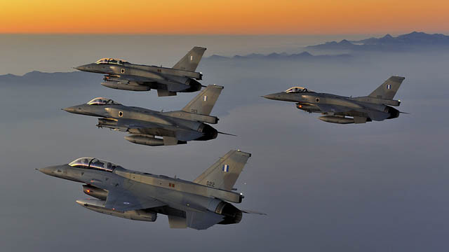Hellenic Air Force F-16 Formation