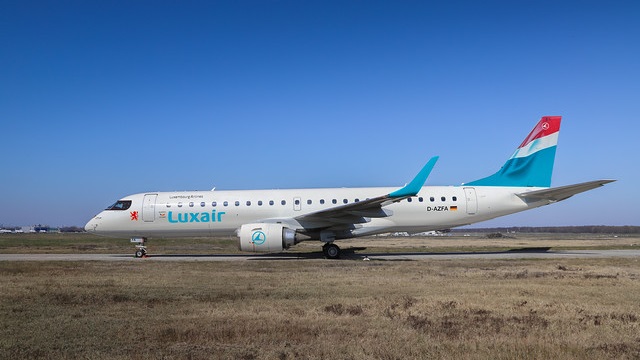 German Airways Embraer E190 fliegt für Luxair