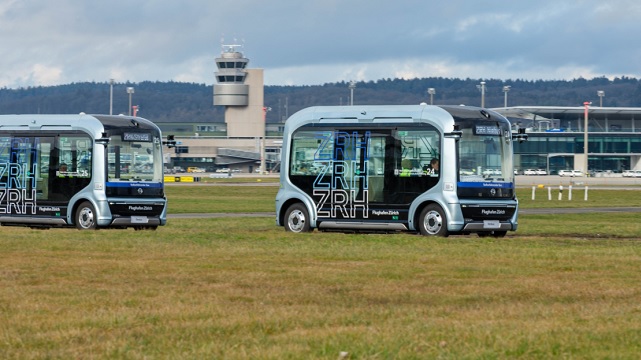 Selbstfahrende Shuttle Bus Zrh
