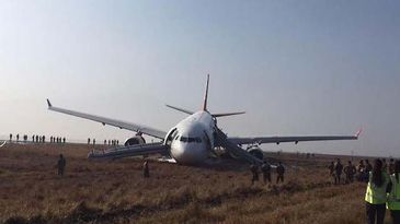 Turkish Airlines runway excursion Kathmandu