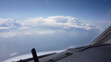 Foto aus Cockpit von Citation