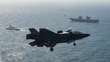 F-35B im Anflug auf