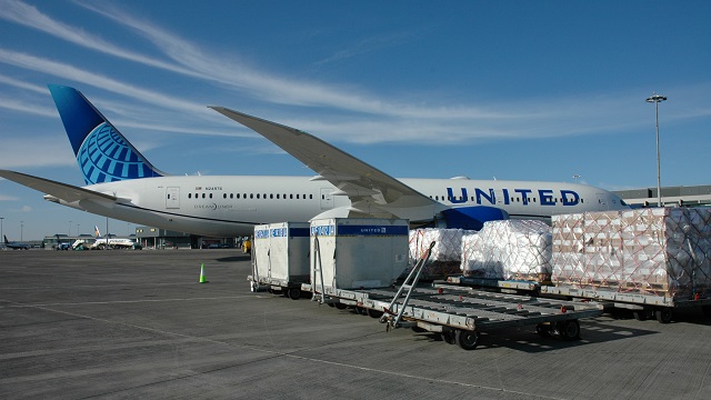 Luftfracht bei United Airlines