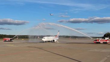 Erstflug Nuernberg Abu Dhabi