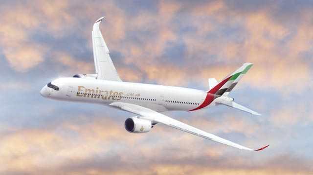 Emirates Airbus A350 Render
