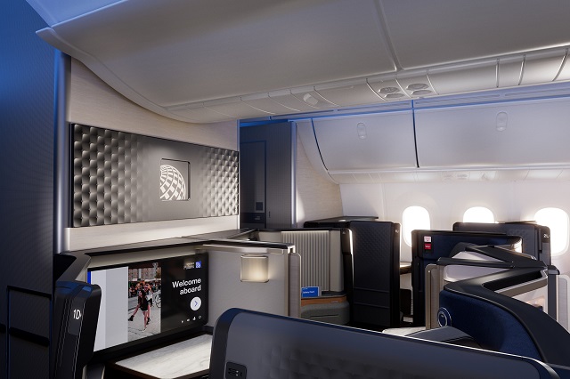 United Polaris Studio B7879 Kabine United Airlines