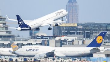 Lufthansa am Flughafen Frankfurt