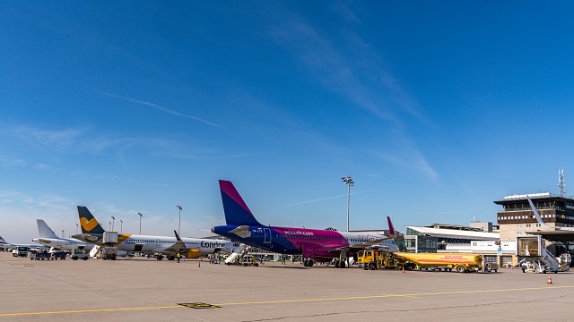 Vorfeld Flughafen Leipzig